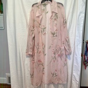 long, sheer, lace over-piece, size 22/24